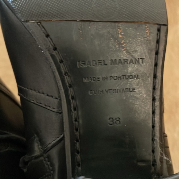 Isabel Marant Dicker boot “black on black” leather size 38 - Picture 3 of 5